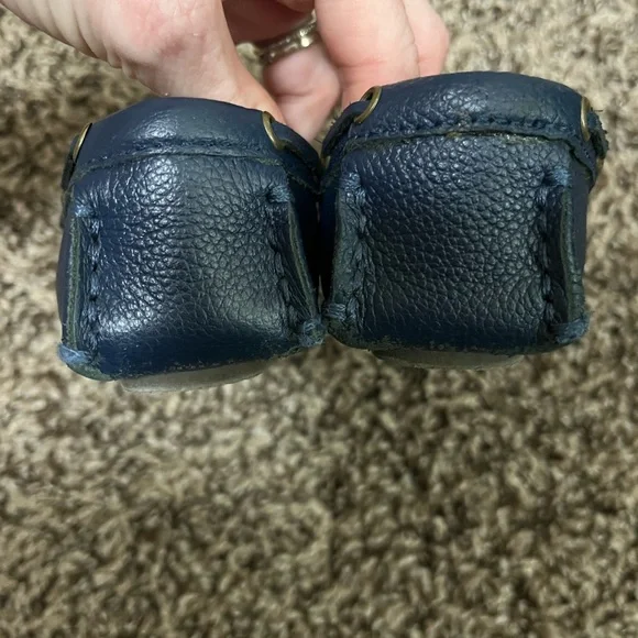 Janie and Jack Classic Blue Loafers - Picture 4 of 6